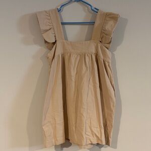 Pomander Place Sandstone Hazel Flutter Sleeve Mini Dress